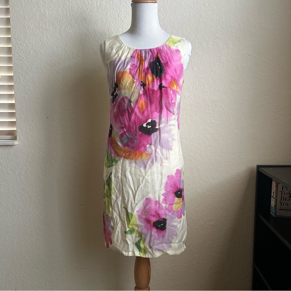 LOFT - Sleeveless Floral Shift Dress